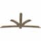 Ekena Millwork Davenport Rough Sawn Timber Gable Bracket, Douglas Fir, 96"W x 48"H x 2"D x 6"F, 12/12 Pitch GBW096X48X0206DAV00RDF - alternate 2